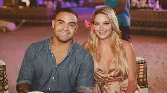 Manly centre Dylan Walker and his fiancee Alexandra Ivkovic. Picture: Instagram