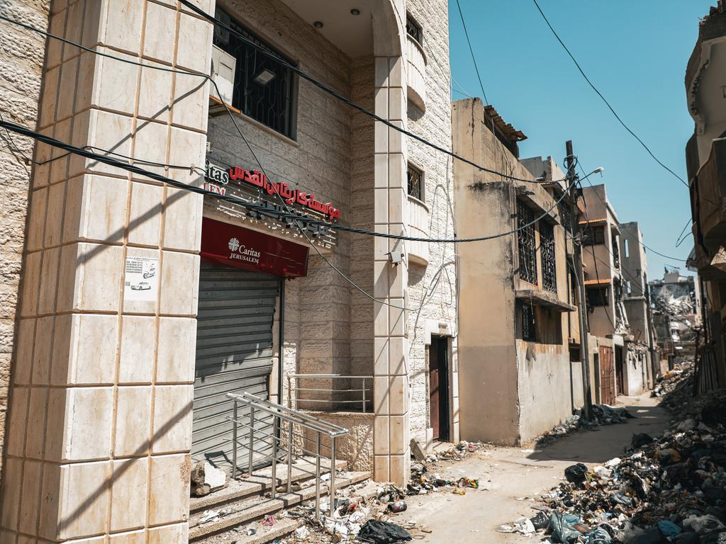 The Caritas office amid destruction in Gaza. Picture: Caritas Jerusalem