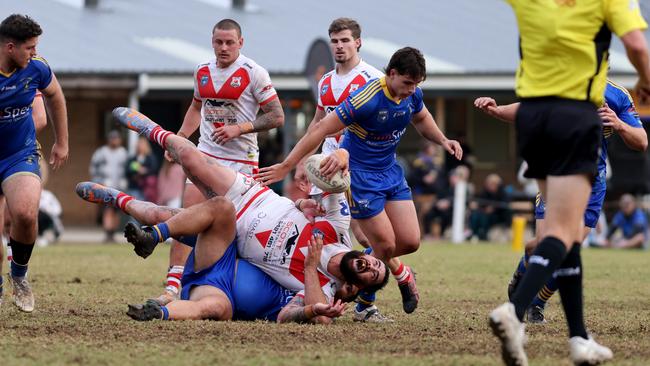 Toukley and Woy Woy clashed in a thriller at Darren Kennedy Oval. Picture: Damian Shaw