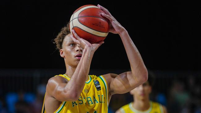 Dyson Daniels has a focus on keeping the Aussie bond. Photo: Cameron Laird/FIBA