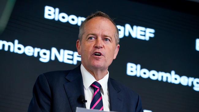 Leader of the Opposition Bill Shorten addresses Bloomberg's New Energy Finance event in Sydney, Thursday, November 22, 2018. Photo: AAP Image/Ben Rushton