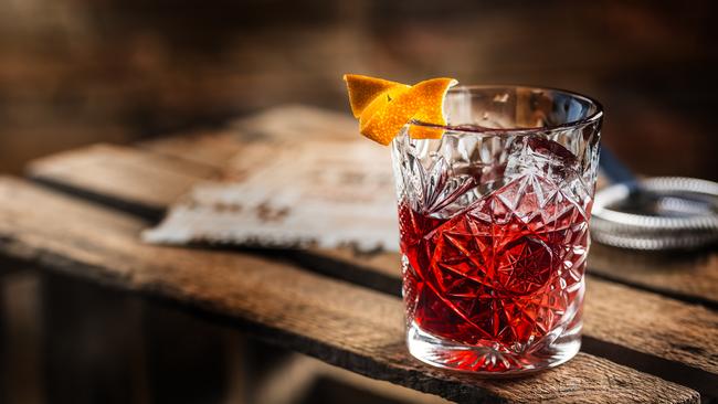 The perfect ingredients for a Negroni: Campari, vermouth, gin and... rice?
