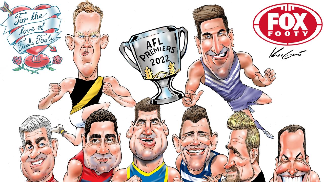 Finals fever hits Fox Footy as award-winning cartoonist reveals new art ...