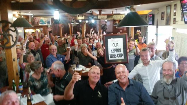 The Streaky Bay Hotel was rocking after Kerrin McEvoy’s win in the Cup. Picture: Streaky Bay Hotel