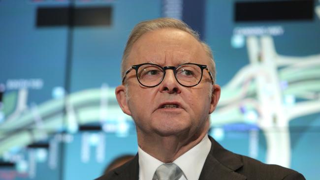 The Prime Minister, Anthony Albanese, in Perth on Tuesday. Picture: NewsWire/Philip Gostelow