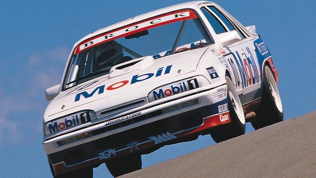 Peter Brock in his Holden Commodore winning 1987 Bathurst 1000 race.