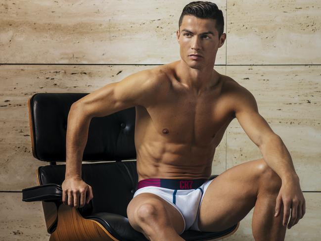 Cristiano Ronaldo poses for his Spring/ Summer 2018 CR7 Underwear campaign. Picture: CR7 Underwear