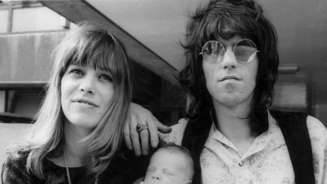 Family ...  Anita Pallenberg and Keith Richards, with their eldest son Marlon, had three children together.