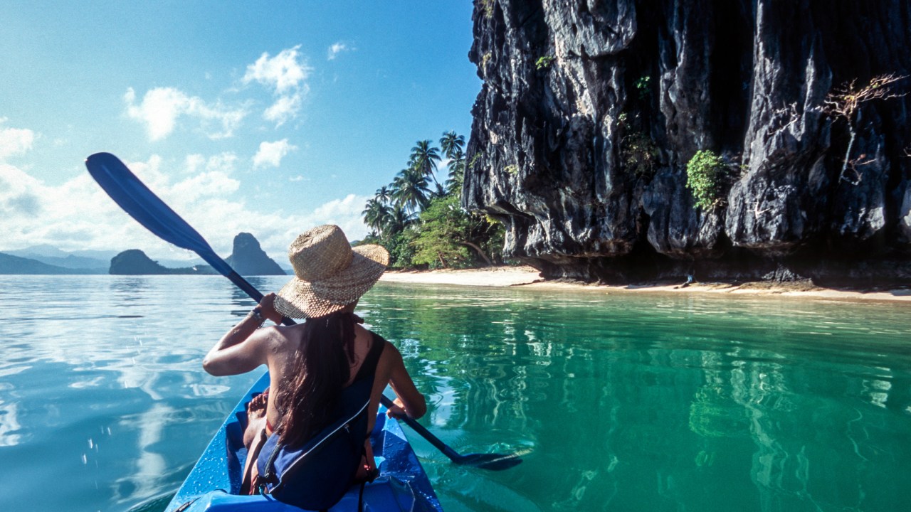 <p><span>In fact, several Philippine islands and beaches, like&nbsp;</span>Boracay<span>,&nbsp;</span>Palawan<span>, and&nbsp;</span>Siargao<span>, have been consistently named as the best in the world by major travel publications.</span></p><p><em>Image: Palawan, El Nido - sea kayaking in Bacuit Bay. Getty</em></p>