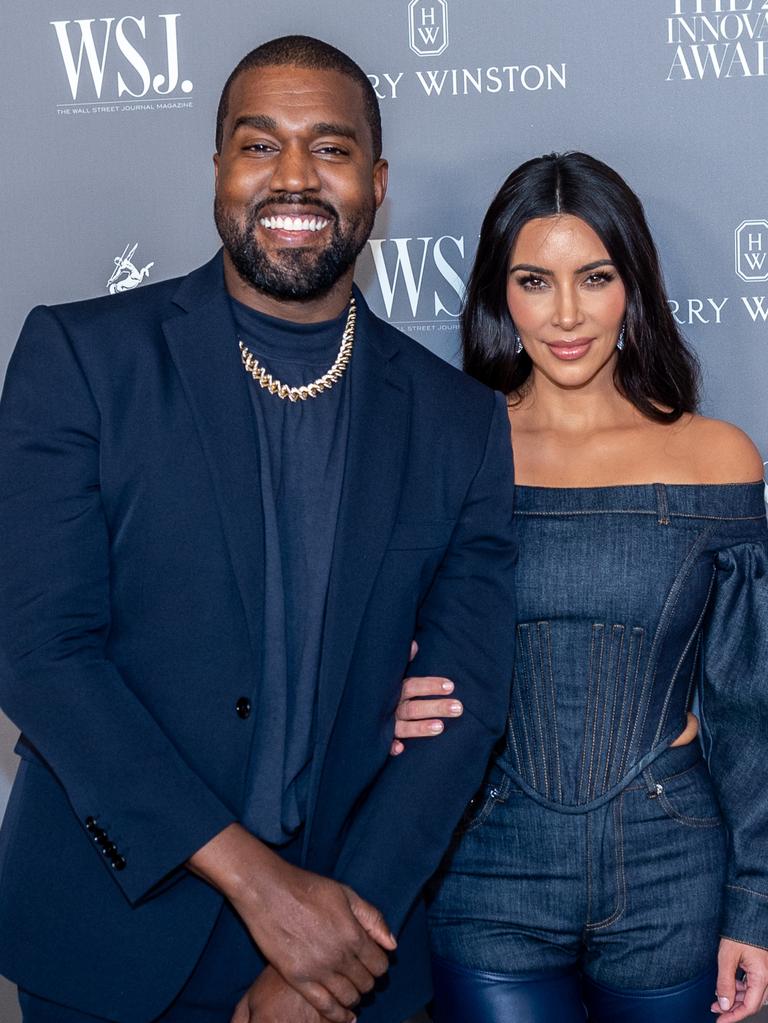 Kim Kardashian awkwardly supports ex Kanye West at his Vultures