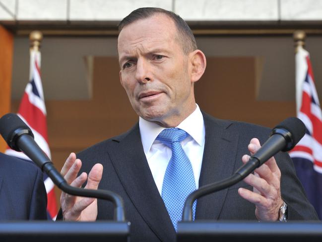 Former PM Tony Abbott is now an adviser to the UK Government’s new Board of Trade. Picture: AFP