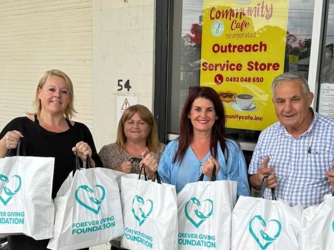 Founder of Community Cafe Outreach Service Kirsty Parkes (left).