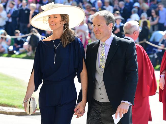 Tom and Claudia Bradby at the Duke and Duchess of Sussex’s wedding. Picture: Getty Images