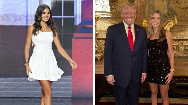 Kai Trump has revealed her celebrity crush. Pictures: AFP