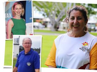 QSuper members running the Queen's Baton Relay.