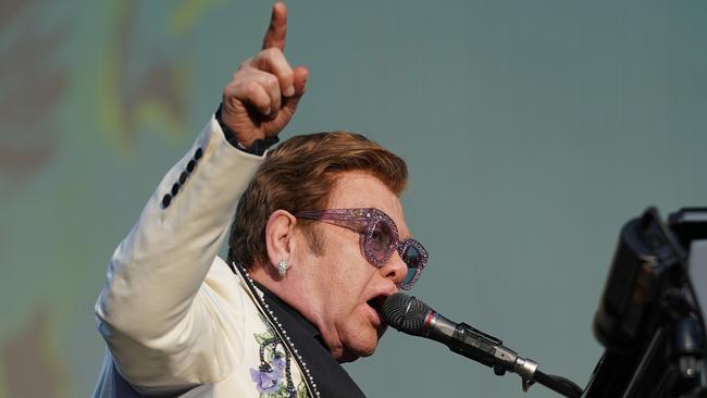 Elton John’s Yarra Valley concert was called off due to a freak storm. Picture: Photo by Kerry Marshall/Getty Images