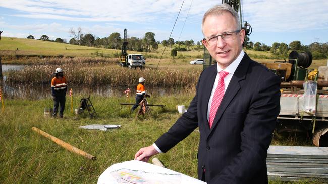 Federal Minister for Urban Infrastructure Paul Fletcher faced a barrage of questions from the Macarthur business community. Picture Renee Nowytarger.