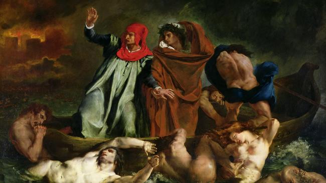 The Barque of Dante (1822) by Eugene Delacroix.