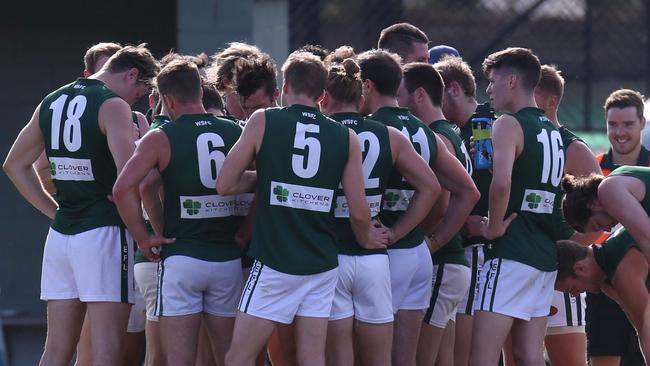 The Eastern Football Netball League has already suspended training and practice matches ahead of today’s meeting. Picture: Brendan Francis