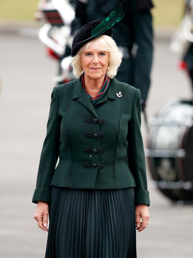 Queen Camilla often wears smart skirt suits. Picture: Getty Images