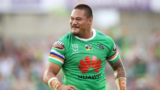 Joey Leilua has been named on Canberra’s extended bench. Picture: Mark Kolbe