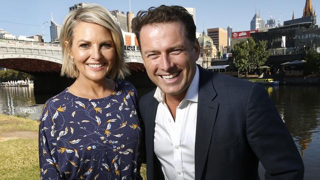 Georgie Gardner with former Today show co-host Karl Stefanovic. Picture: David Caird