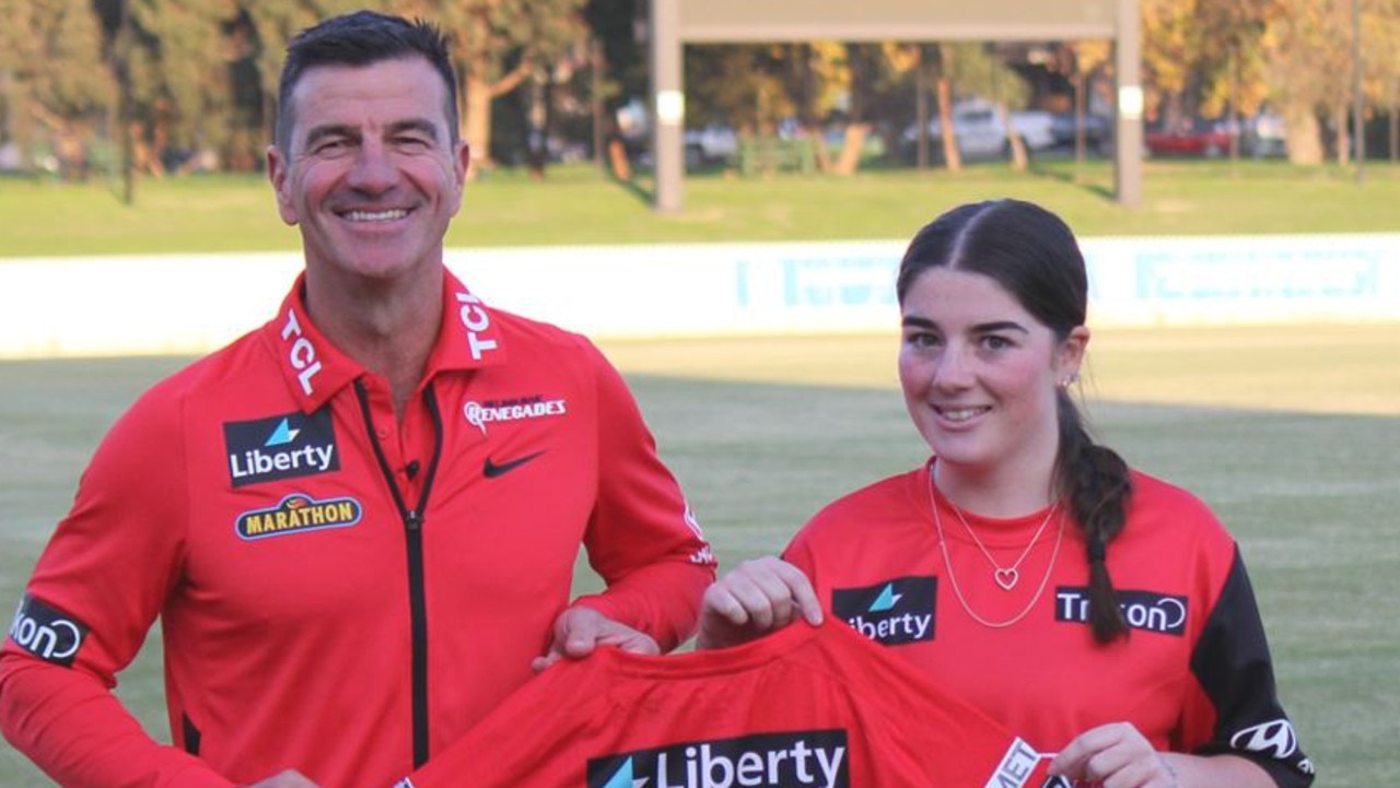 Geelong cricketer Grace Jones has won the Renegades Recruit talent search. Picture: Melbourne Renegades.