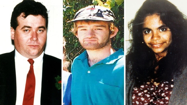 Murder victims Robert Sabeckis, Martin Meffert and Karen Williams. Pictures: Supplied