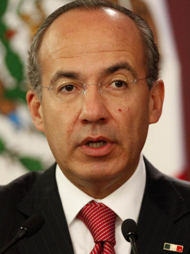 Mexico's former President Felipe Calderon. Picture: Supplied