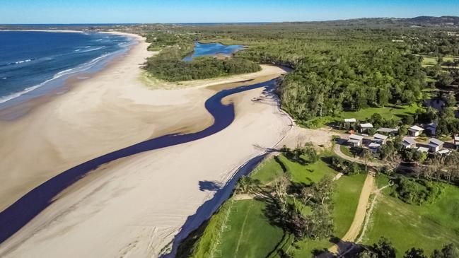 A surfer is in hospital after a shark attack in Byron Bay.