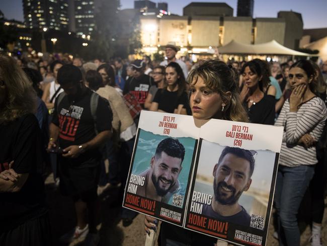 Israelis mark one months since the October 7 attacks. Picture: Amir Levy/Getty Images