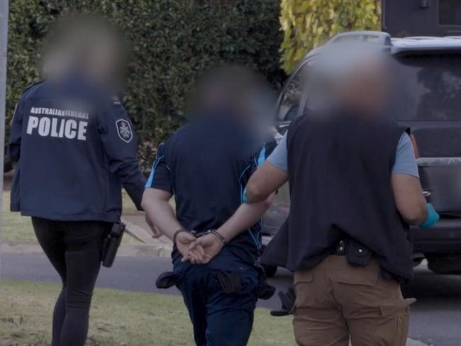 Police raids in connection with Operation Ironside. A raid in Sydenham.