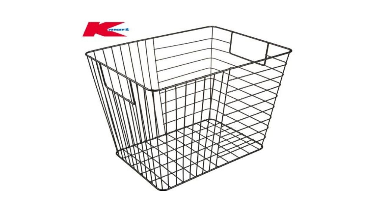 Anko by Kmart Rectangle Wire Basket – Black. Picture: Catch.