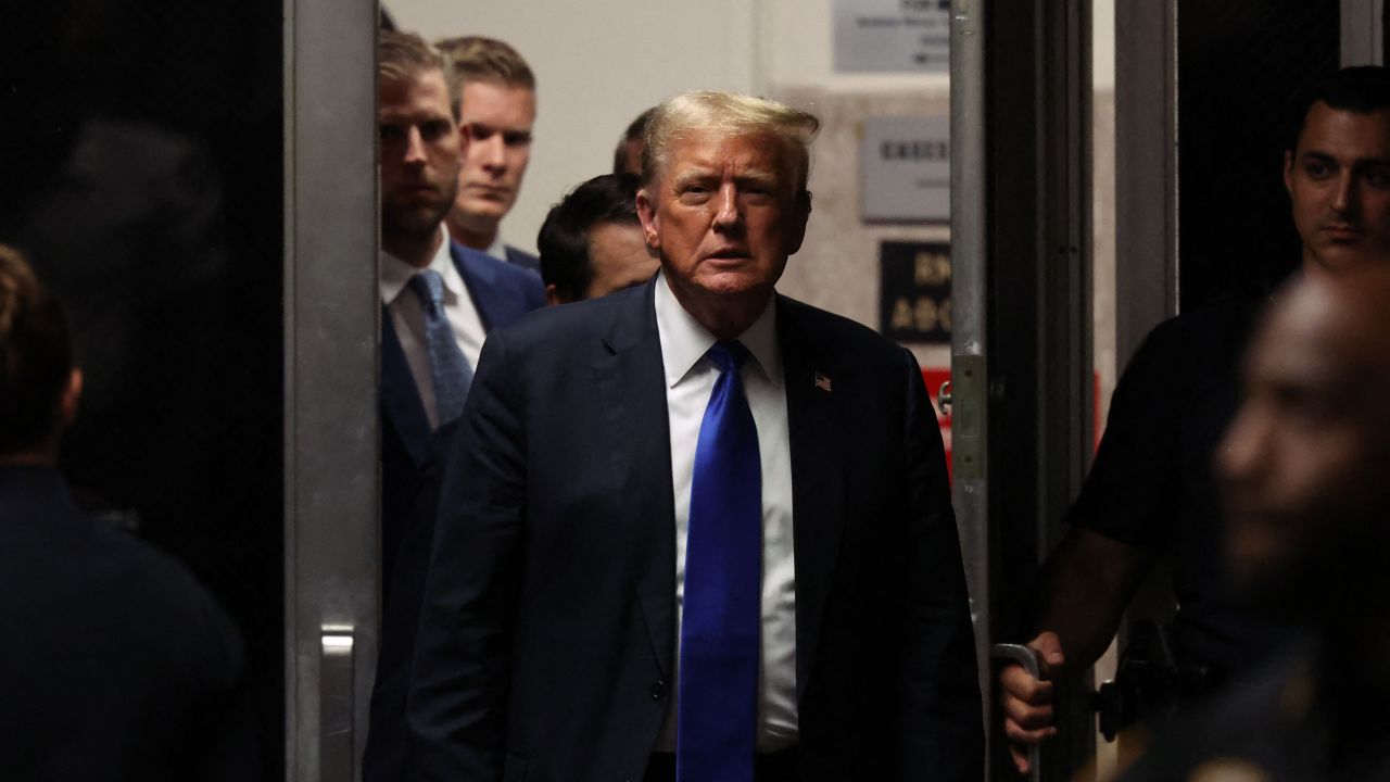 NEW YORK, NEW YORK - MAY 30: Former U.S. President Donald Trump returns to the courtroom during his hush money trial at Manhattan Criminal Court on May 30, 2024 in New York City. The second day of jury deliberations in the hush money trial of the former president are underway. Michael Cohen's $130,000 payment to Stormy Daniels is tied to former U.S. President Trump's 34 felony counts of falsifying business records in the first of his criminal cases to go to trial.   Michael M. Santiago/Getty Images/AFP (Photo by Michael M. Santiago / GETTY IMAGES NORTH AMERICA / Getty Images via AFP)
