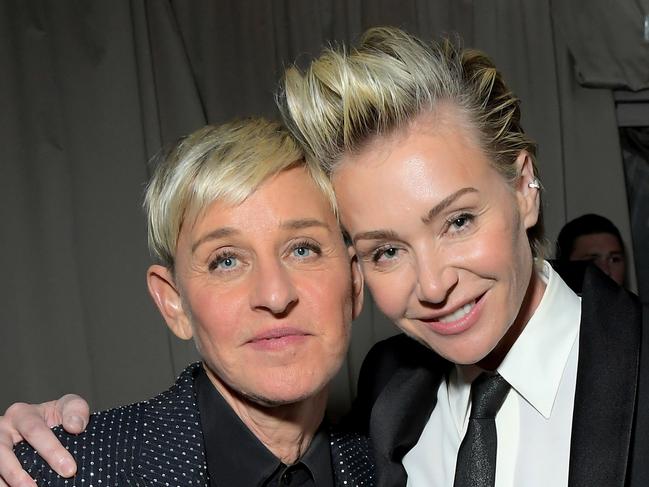 Ellen DeGeneres with wife, Portia de Rossi. Picture: Getty Images for Netflix