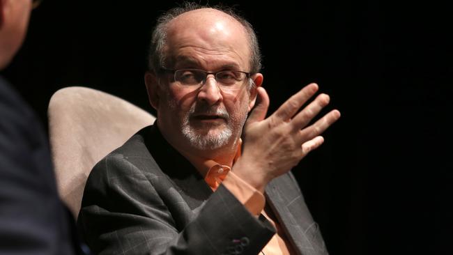 What’s in a name? ... Author Salman Rushdie, pictured at the Melbourne Writers Festival, won a battle with Facebook to use his more famous second name.