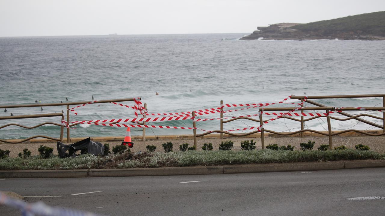 The elderly couple crashed their car through a barrier on Marine Parade. Picture: Christian Gilles