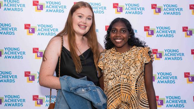 CJ Rankin &amp; Sophie Bedggood at the NT Young Achiever Awards. Picture: Pema Tamang Pakhrin