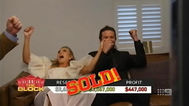 Josh and Elyse smash their reserve price with an auction of three million and 67 thousand dollars