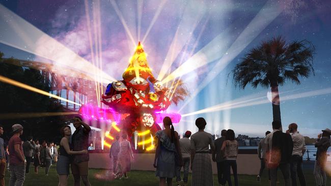 Earth Deities at Vivid Sydney 2022. Picture: Supplied