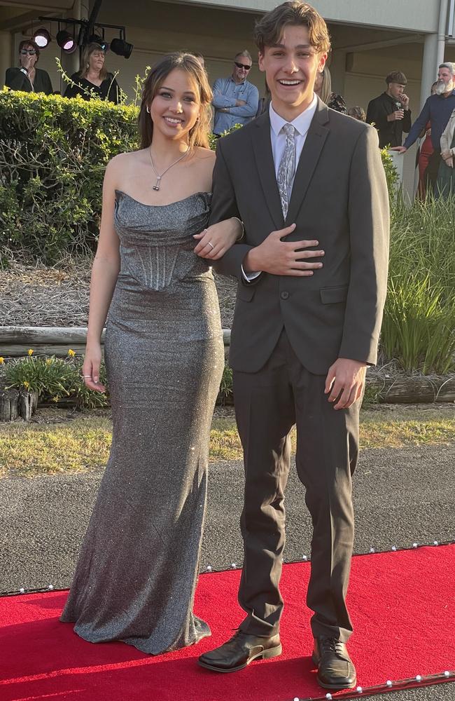 Sam Eggleston and Safia Karner at the Victory College formal on Friday June 21, 2024.