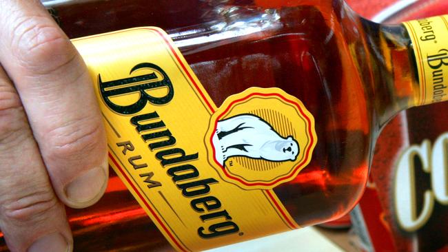 Police found bottles of Bundaberg Rum in the vehicle.