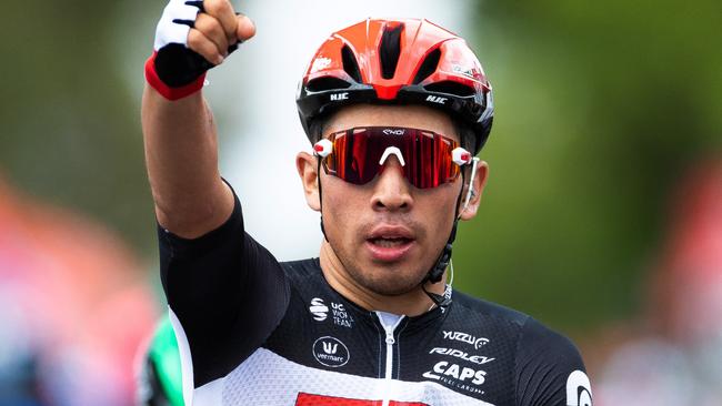 Caleb Ewan had an exciting 2020 Tour Down Under. Picture: Daniel Kalisz/Getty Images)