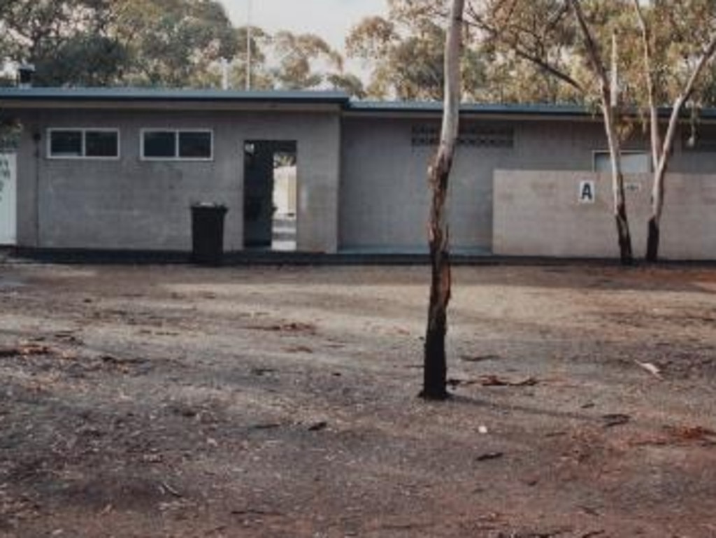 The toilet block at Kambalda Caravan Park in Western Australia where Rijul’s was found inside a toilet bowl filled with toilet paper on July 12, 1995. Picture: CrimeStoppers