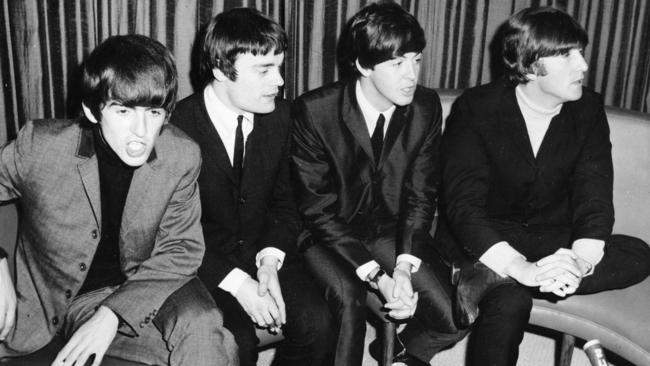 The Beatles in Sydney in 1964, from left: George Harrison, Jimmie Nicol, Paul McCartney and John Lennon.