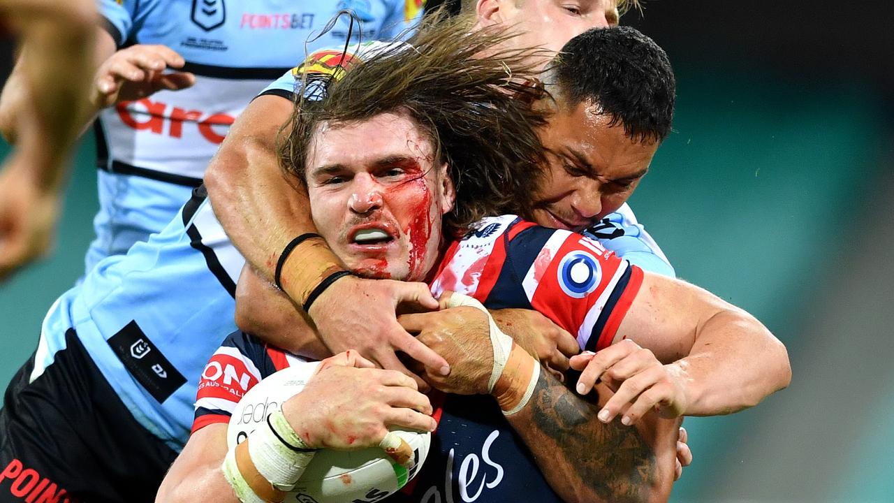 Angus Crichton understands both sides of the NRL’s high tackle crackdown. Picture: Gregg Porteous/NRL Photos