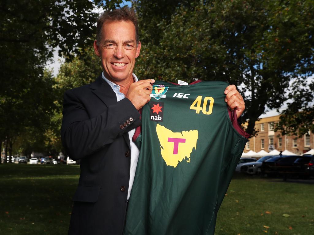 Former Hawthorn premiership coach Alastair Clarkson is pushing for AFL expansion into Tasmania. Picture: Nikki Davis-Jones