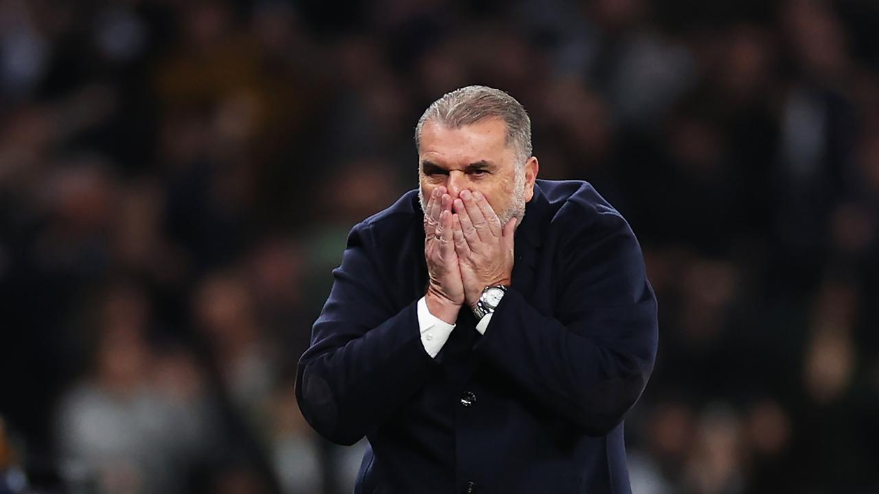 Heartbreak for Ange as Spurs streak ends. (Photo by Ryan Pierse/Getty Images)