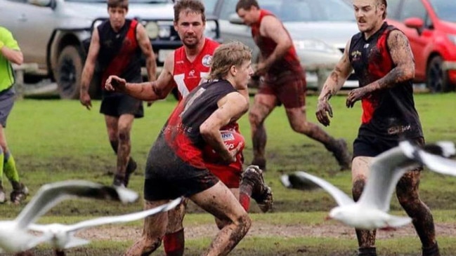 Lachie Ingerson in action for Kingscote. Picture: Supplied