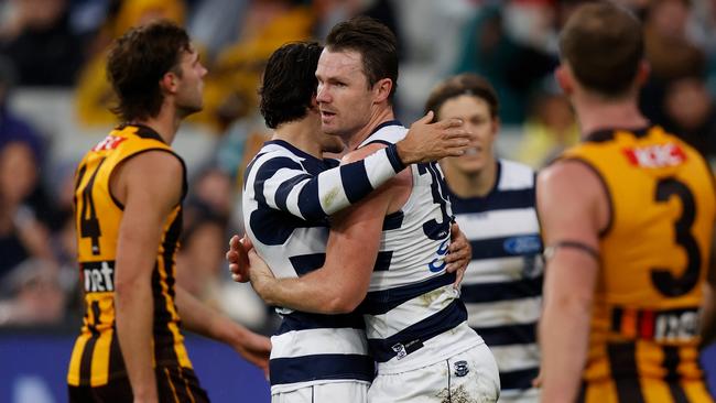 The Geelong and Hawthorn rivalry is in danger of slipping. Picture: Michael Willson/AFL Photos via Getty Images